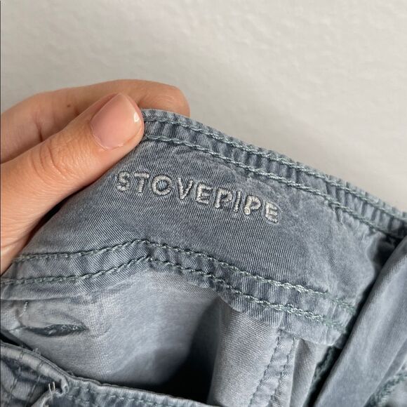 American Eagle Stovepipe Blue Gray Straight Leg Jeans Size 10 - Picture 5 of 6